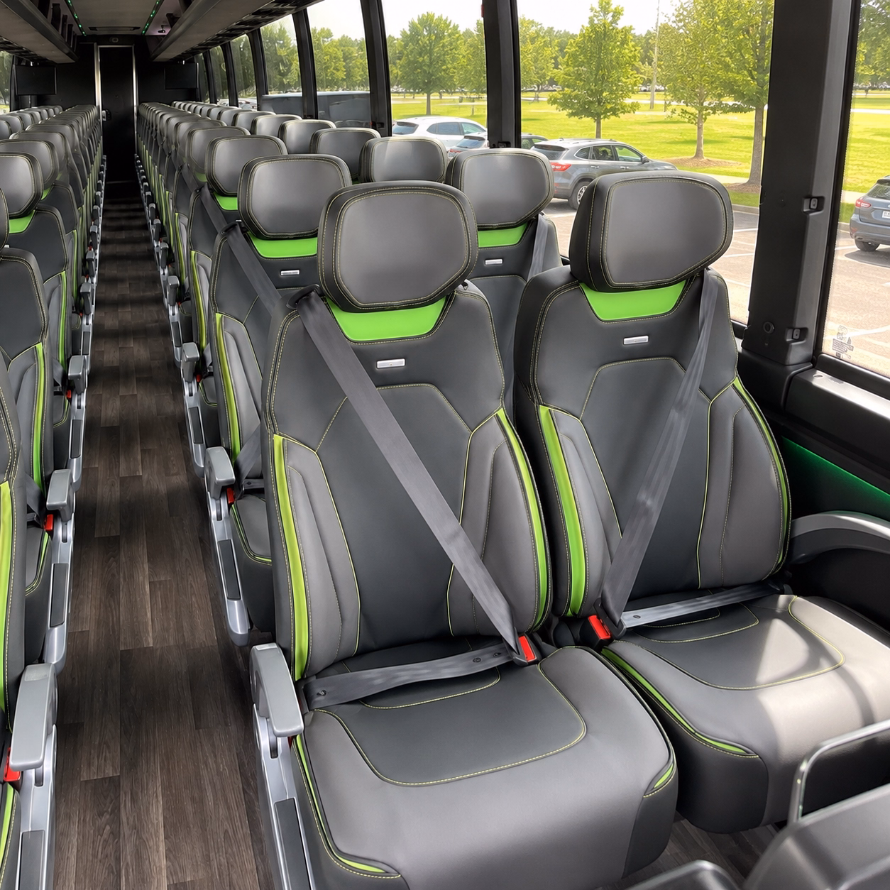 frederick charter bus interior