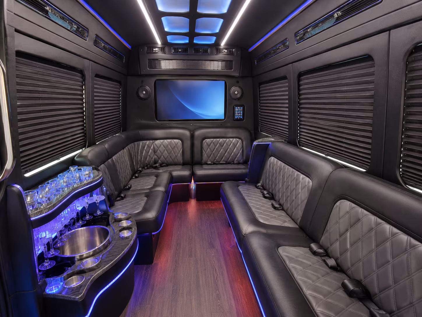 frederick party bus interior